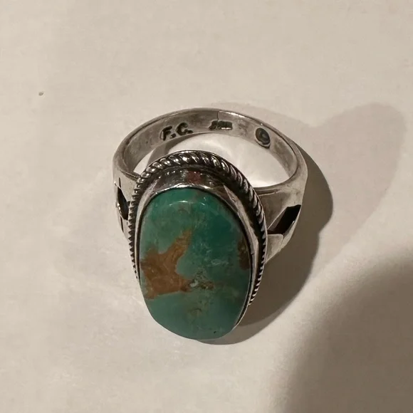 Sterling Silver Royston Turquoise Ring - Picture 3 of 4